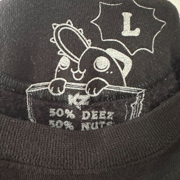 DNA DEEZ NUTS Studio Ghibli Art to Wear Pullover Crewneck Sweater Black Large - Picture 3 of 4